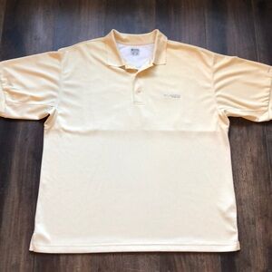 Men’s Columbia PFG polo shirt yellow XL